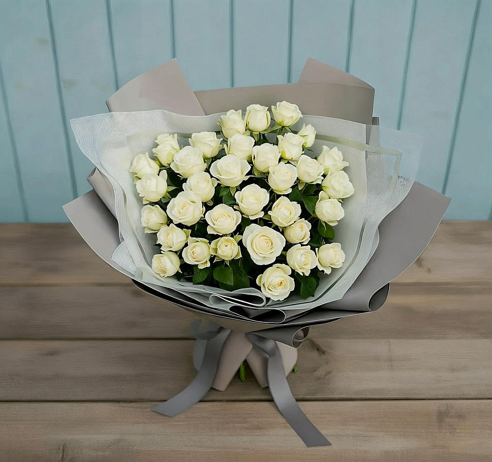 Букет Белоснежная нежность в Кокуй