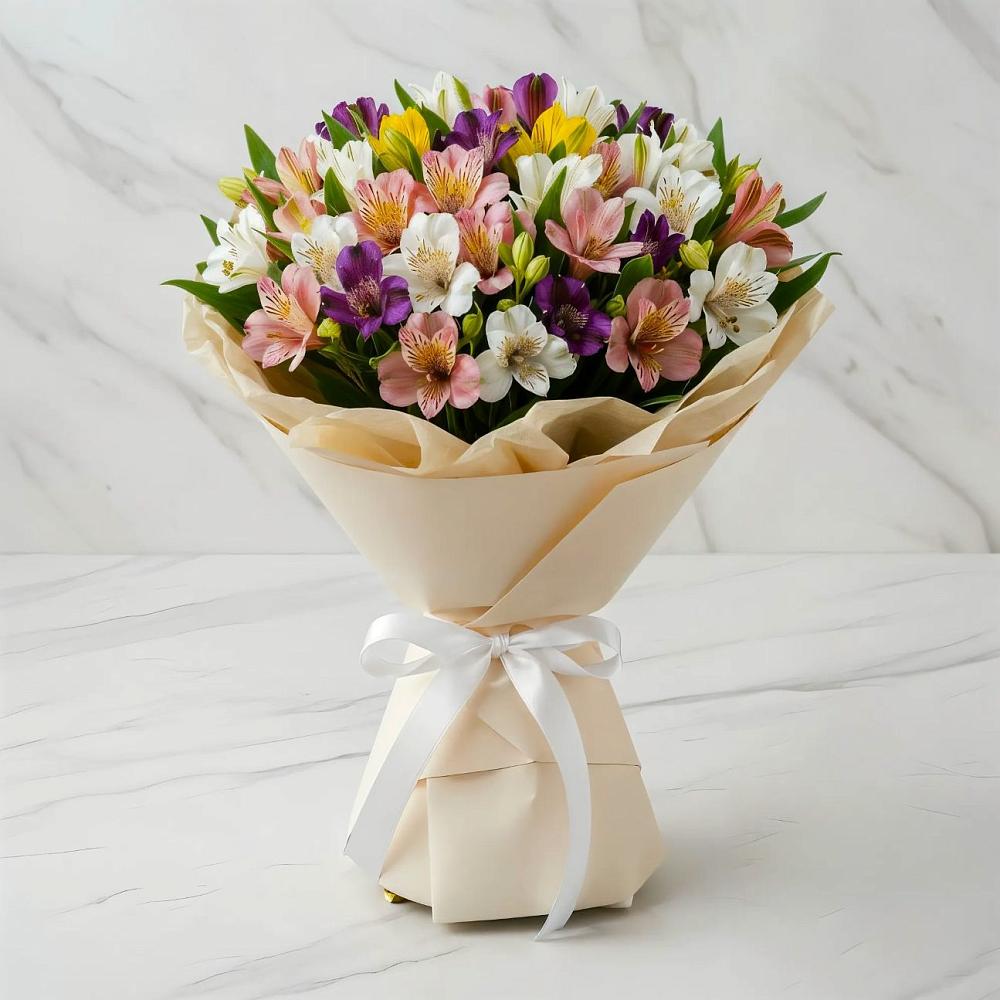 Букет цветов из: Альстромерии в Кокуй