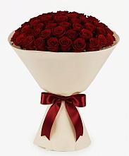 Букет 101 Бордовая роза Блэк Бакарра в Кокуй
