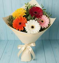 Букет цветов из:  Герберы в Кокуй
