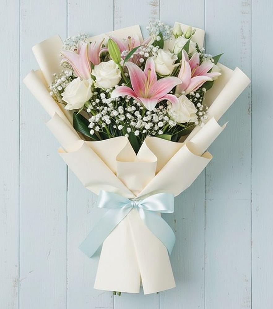 Букет цветов из: Лилии в Кокуй