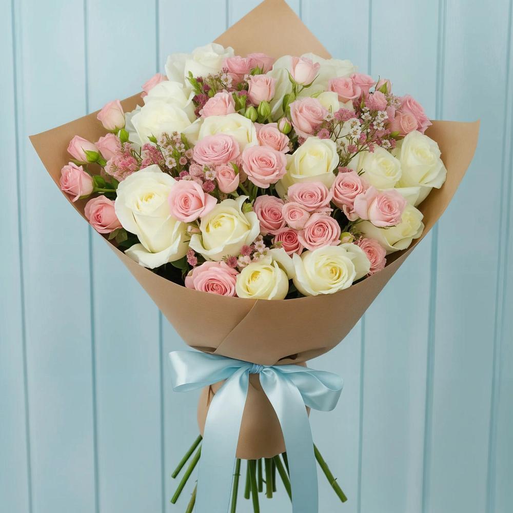 Букет цветов из: Розы в Кокуй