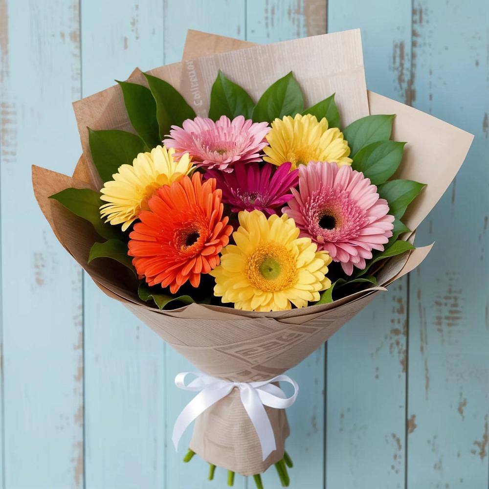 Букет цветов из: Герберы в Кокуй