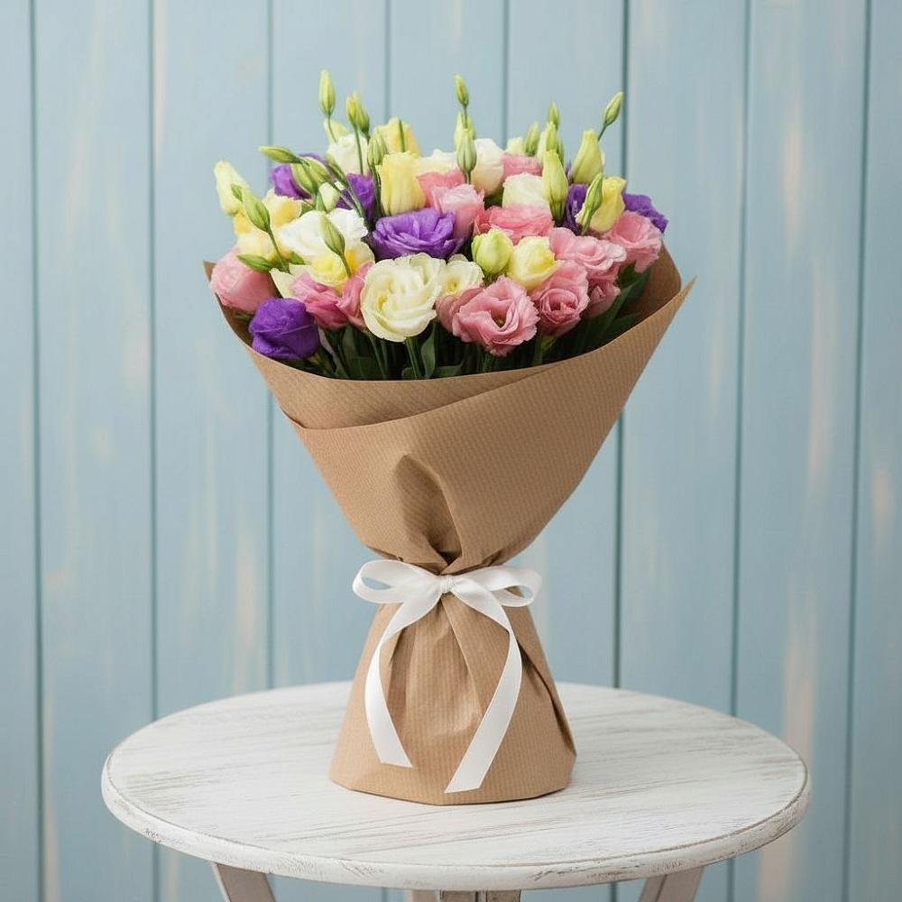 Букет цветов из: Лизиантусы в Кокуй