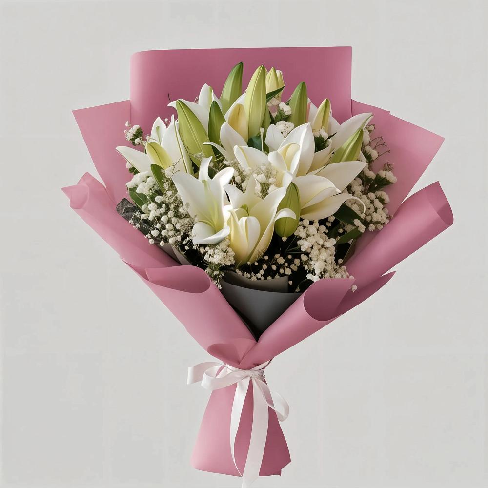 Букет цветов из: Лилии в Кокуй